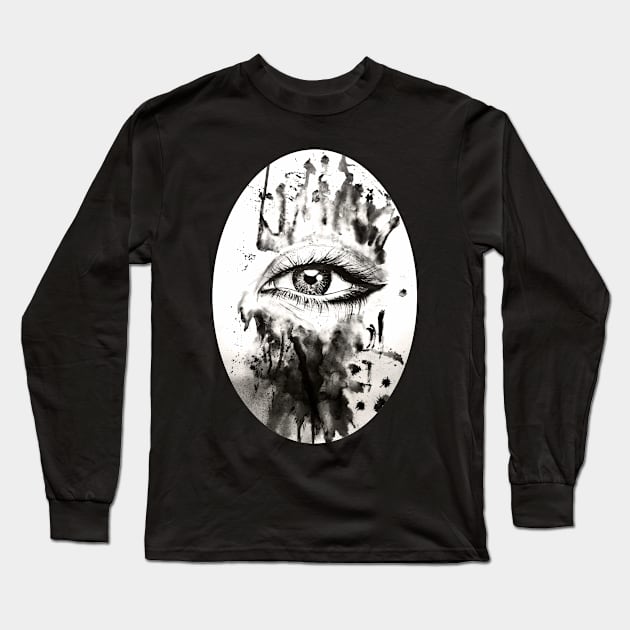 eye Long Sleeve T-Shirt by NemfisArt